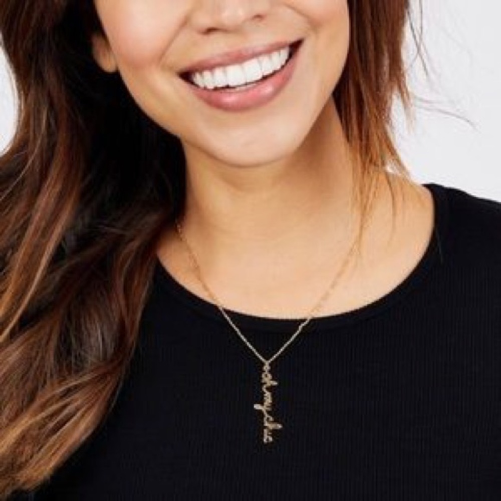 NWT Rebecca Minkoff Oh My Chic Necklace in Gold
